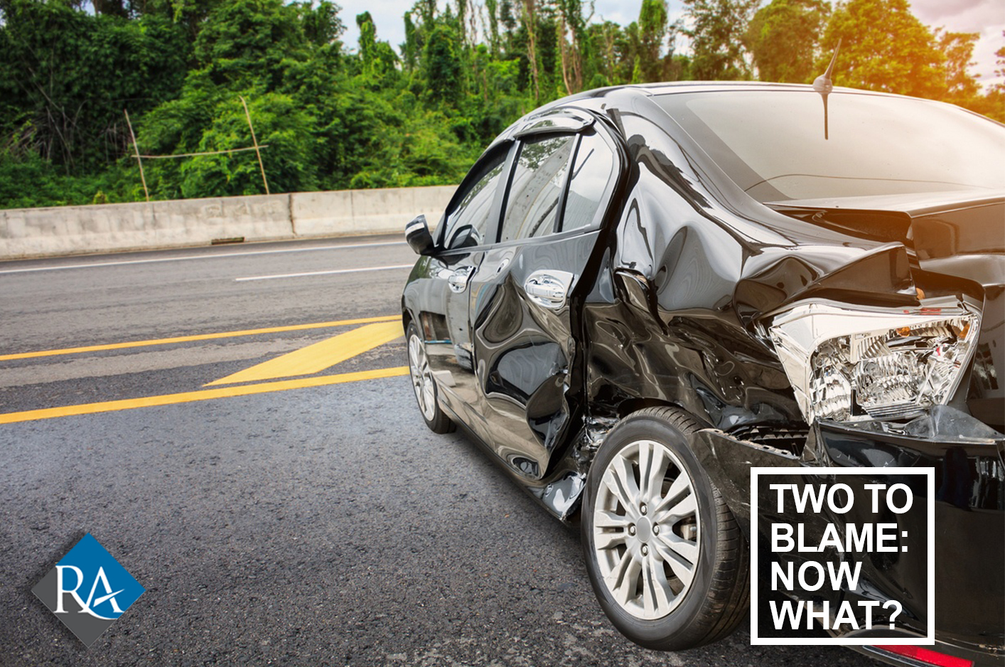 partially to blame for an accident